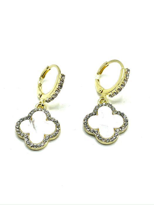 Clover and sparkle earrings