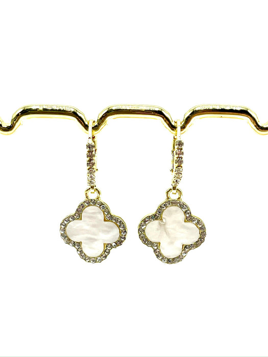 Clover and sparkle earrings