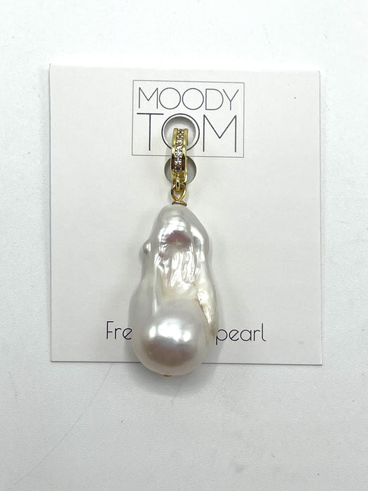 Giant freshwater pearl pendant - detachable